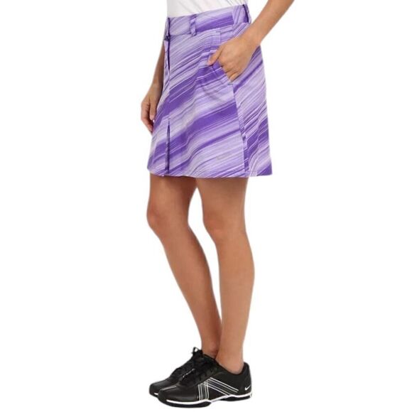 Nike Purple Golf Performance Stripe Athletic Skirt - Picture 2 of 11